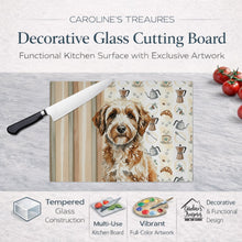 Load image into Gallery viewer, Lagotto Romagnolo Coffee Bar Glass Cutting Board