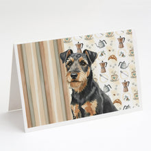 Load image into Gallery viewer, Black and Tan Lakeland Terrier Coffee Bar Greeting Cards Pack of 8