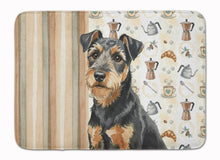 Load image into Gallery viewer, Black and Tan Lakeland Terrier Coffee Bar Memory Foam Kitchen Mat