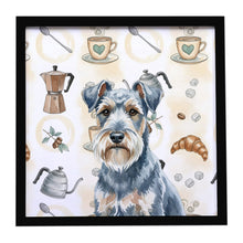 Load image into Gallery viewer, Blue Lakeland Terrier Coffee Bar Framed Metal Print