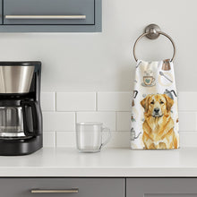 Load image into Gallery viewer, Lion Yellow Leonberger Coffee Bar Kitchen Towel