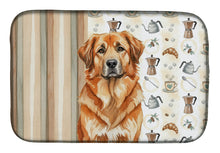 Load image into Gallery viewer, Red Leonberger Coffee Bar Dish Drying Mat