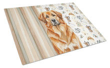 Load image into Gallery viewer, Red Leonberger Coffee Bar Glass Cutting Board