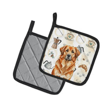 Load image into Gallery viewer, Red Leonberger Coffee Bar Pair of Pot Holders