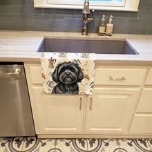 Load image into Gallery viewer, Black Lhasa Apso Coffee Bar Kitchen Towel