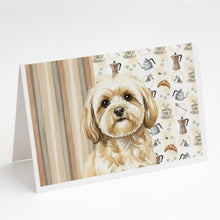 Load image into Gallery viewer, Cream Lhasa Apso Coffee Bar Greeting Cards Pack of 8