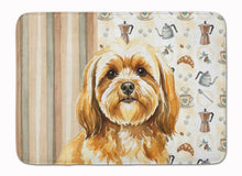 Load image into Gallery viewer, Gold Lhasa Apso Coffee Bar Memory Foam Kitchen Mat