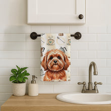 Load image into Gallery viewer, Red Lhasa Apso Coffee Bar Kitchen Towel