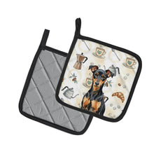 Load image into Gallery viewer, Manchester Terrier Coffee Bar Pair of Pot Holders