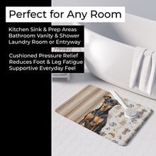 Load image into Gallery viewer, Manchester Terrier Coffee Bar Memory Foam Kitchen Mat