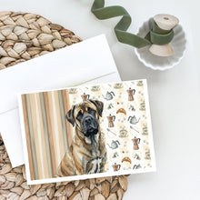Load image into Gallery viewer, Brindle Mastiff Coffee Bar Greeting Cards Pack of 8