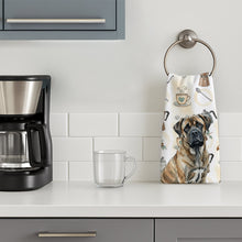 Load image into Gallery viewer, Brindle Mastiff Coffee Bar Kitchen Towel