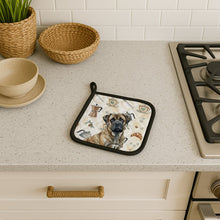Load image into Gallery viewer, Brindle Mastiff Coffee Bar Pair of Pot Holders