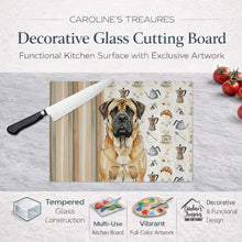 Load image into Gallery viewer, Fawn Mastiff Coffee Bar Glass Cutting Board
