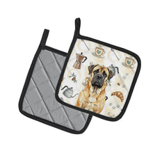 Load image into Gallery viewer, Fawn Mastiff Coffee Bar Pair of Pot Holders