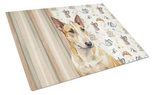 Load image into Gallery viewer, Miniature Bull Terrier Coffee Bar Glass Cutting Board