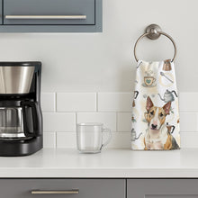 Load image into Gallery viewer, Tricolor Miniature Bull Terrier Coffee Bar Kitchen Towel