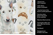 Load image into Gallery viewer, White Miniature Bull Terrier Coffee Bar Kitchen Towel