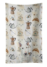 Load image into Gallery viewer, White Miniature Bull Terrier Coffee Bar Kitchen Towel