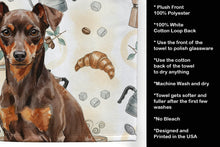 Load image into Gallery viewer, Chocolate and Rust Miniature Pinscher Min Pin Coffee Bar Kitchen Towel