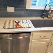 Load image into Gallery viewer, Red Miniature Pinscher Min Pin Coffee Bar Dish Drying Mat