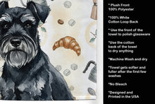 Load image into Gallery viewer, Black Miniature Schnauzer Coffee Bar Kitchen Towel