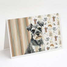 Load image into Gallery viewer, Miniature Schnauzer Coffee Bar Greeting Cards Pack of 8