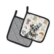 Load image into Gallery viewer, Miniature Schnauzer Coffee Bar Pair of Pot Holders