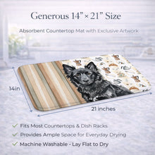 Load image into Gallery viewer, Mudi Coffee Bar Dish Drying Mat