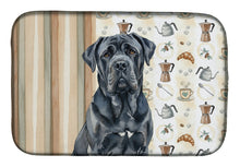 Load image into Gallery viewer, Black Neapolitan Mastiff Coffee Bar Dish Drying Mat