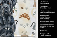 Load image into Gallery viewer, Black Neapolitan Mastiff Coffee Bar Kitchen Towel