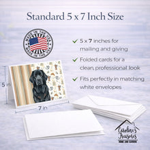 Load image into Gallery viewer, Black Newfoundland Coffee Bar Greeting Cards Pack of 8