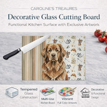 Load image into Gallery viewer, Brown Newfoundland Coffee Bar Glass Cutting Board
