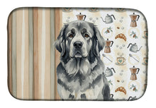 Load image into Gallery viewer, Gray Newfoundland Coffee Bar Dish Drying Mat