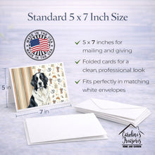 Load image into Gallery viewer, Landseer Newfoundland Coffee Bar Greeting Cards Pack of 8