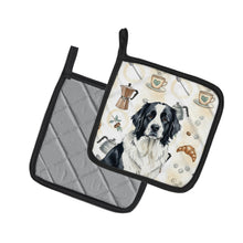 Load image into Gallery viewer, Landseer Newfoundland Coffee Bar Pair of Pot Holders