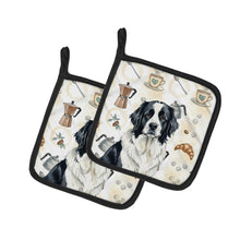 Load image into Gallery viewer, Landseer Newfoundland Coffee Bar Pair of Pot Holders