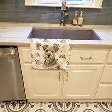 Load image into Gallery viewer, Grizzle and Tan Norfolk Terrier Coffee Bar Kitchen Towel