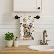 Load image into Gallery viewer, Grizzle and Tan Norfolk Terrier Coffee Bar Kitchen Towel