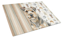 Load image into Gallery viewer, Grizzle and Tan Norfolk Terrier Coffee Bar Glass Cutting Board