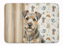 Load image into Gallery viewer, Grizzle and Tan Norfolk Terrier Coffee Bar Memory Foam Kitchen Mat