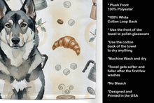 Load image into Gallery viewer, Norwegian Elkhound Coffee Bar Kitchen Towel