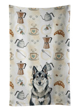 Load image into Gallery viewer, Norwegian Elkhound Coffee Bar Kitchen Towel