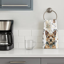 Load image into Gallery viewer, Norwich Terrier Coffee Bar Kitchen Towel