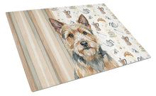 Load image into Gallery viewer, Norwich Terrier Coffee Bar Glass Cutting Board