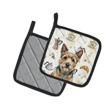 Load image into Gallery viewer, Norwich Terrier Coffee Bar Pair of Pot Holders