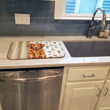 Load image into Gallery viewer, Copper Nova Scotia Duck Tolling Retriever Coffee Bar Dish Drying Mat