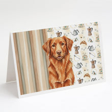 Load image into Gallery viewer, Copper Nova Scotia Duck Tolling Retriever Coffee Bar Greeting Cards Pack of 8