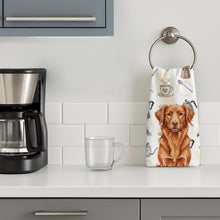 Load image into Gallery viewer, Copper Nova Scotia Duck Tolling Retriever Coffee Bar Kitchen Towel