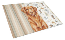 Load image into Gallery viewer, Copper Nova Scotia Duck Tolling Retriever Coffee Bar Glass Cutting Board
